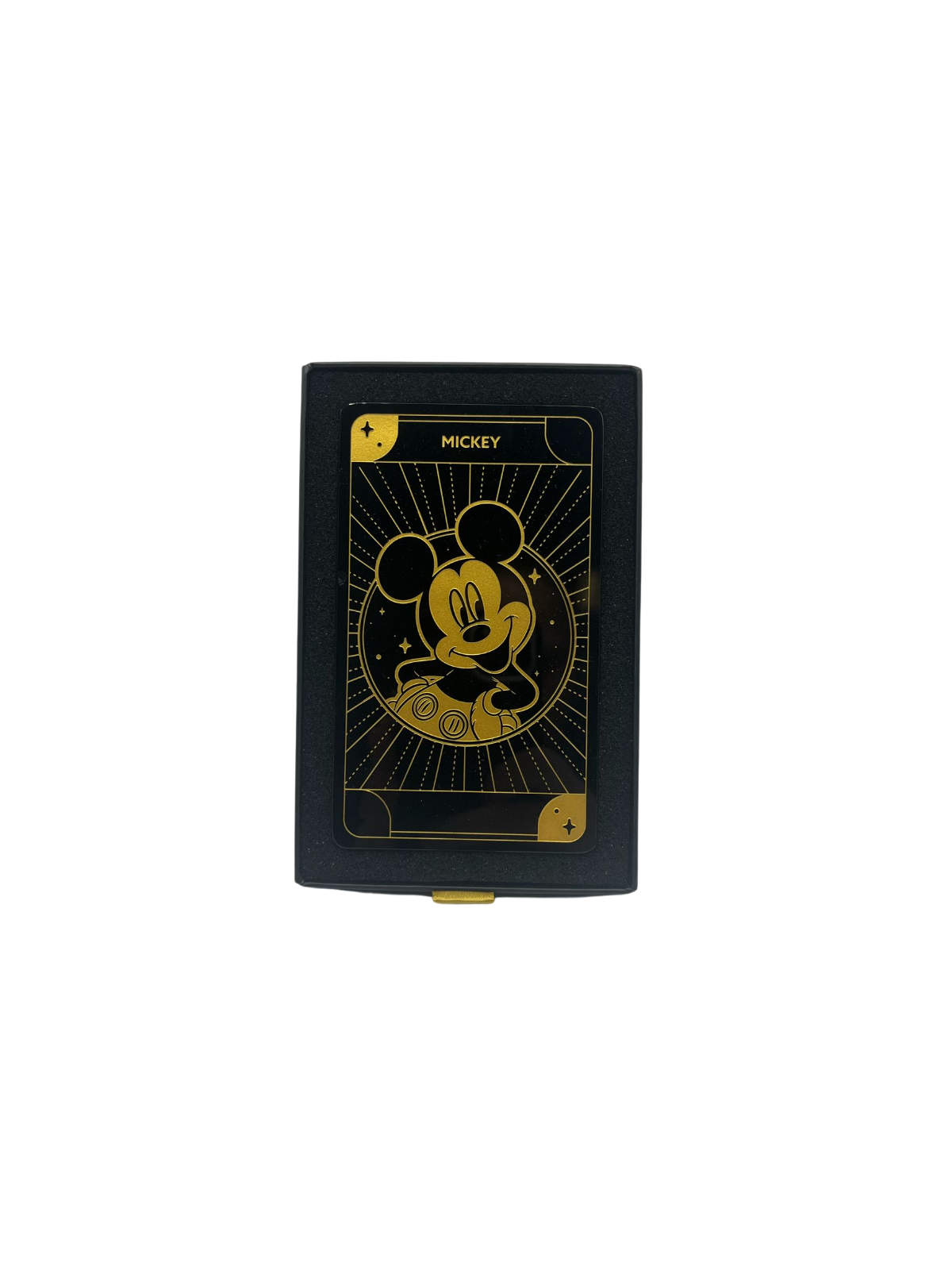 Carte à collectionner Mickey en verre Arribas Disney