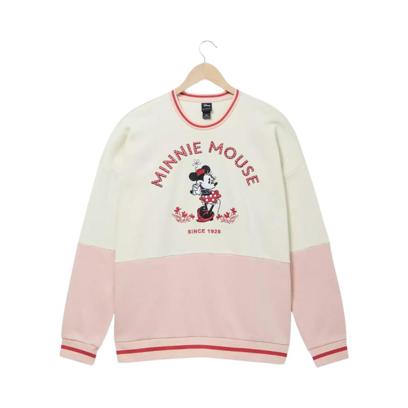 Sweat Minnie Mouse Portrait Panel Crewneck