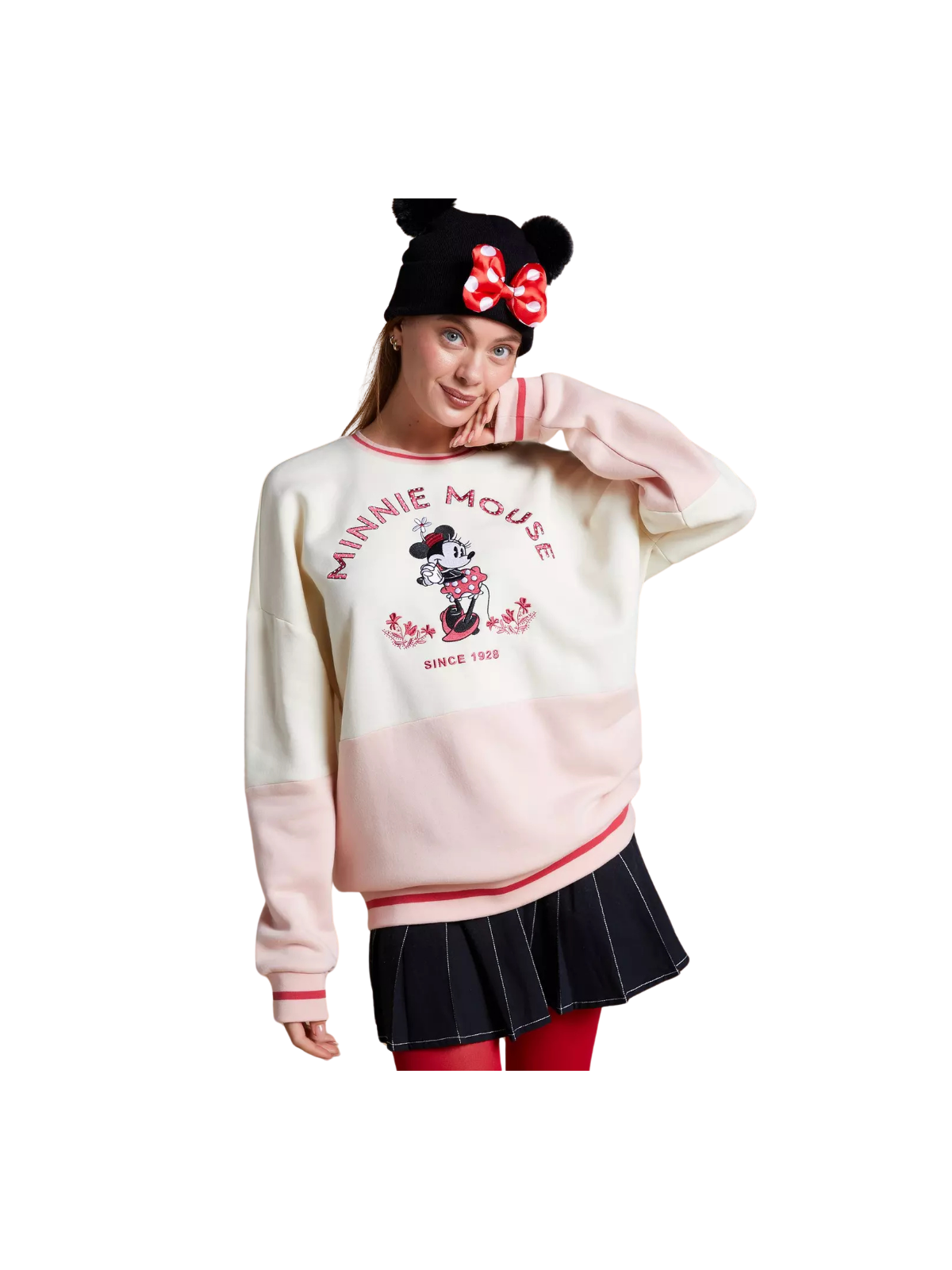 Sweat Minnie Mouse Portrait Panel Crewneck