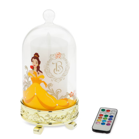 Bougie lumineuse sous cloche Belle Disney