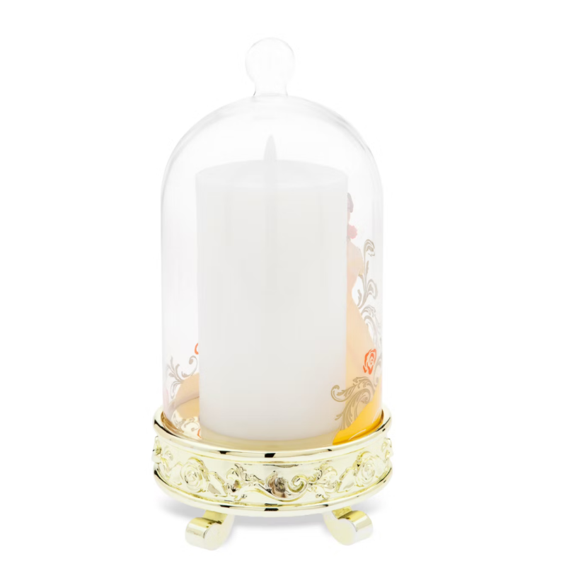 Bougie lumineuse sous cloche Belle Disney