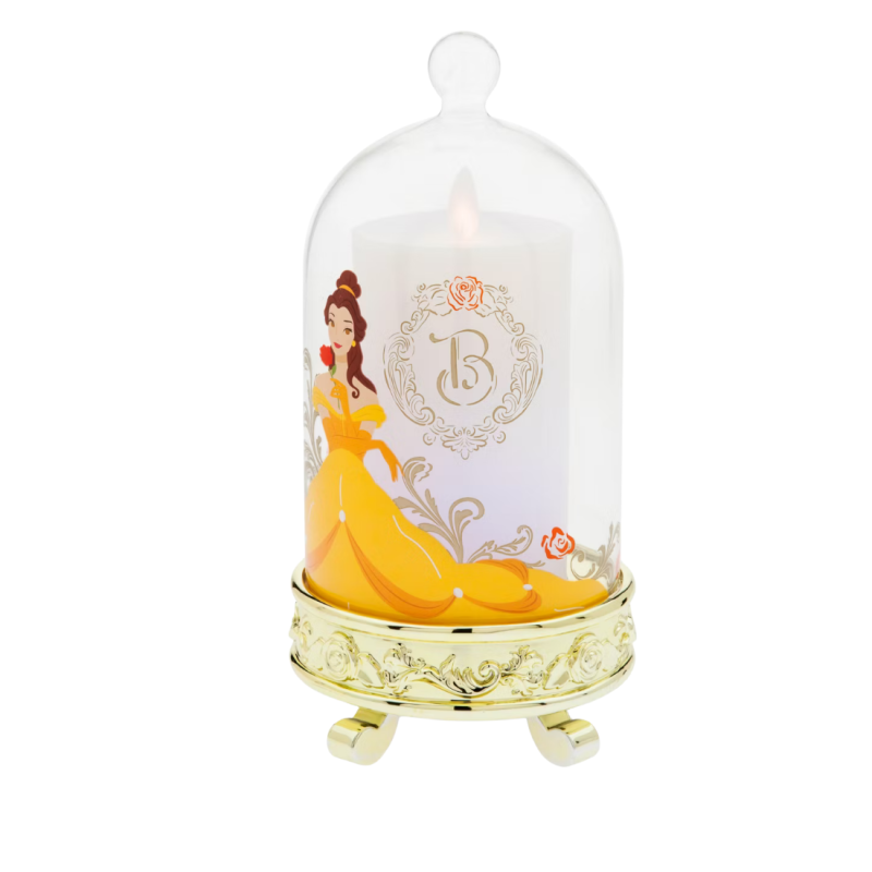 Bougie lumineuse sous cloche Belle Disney