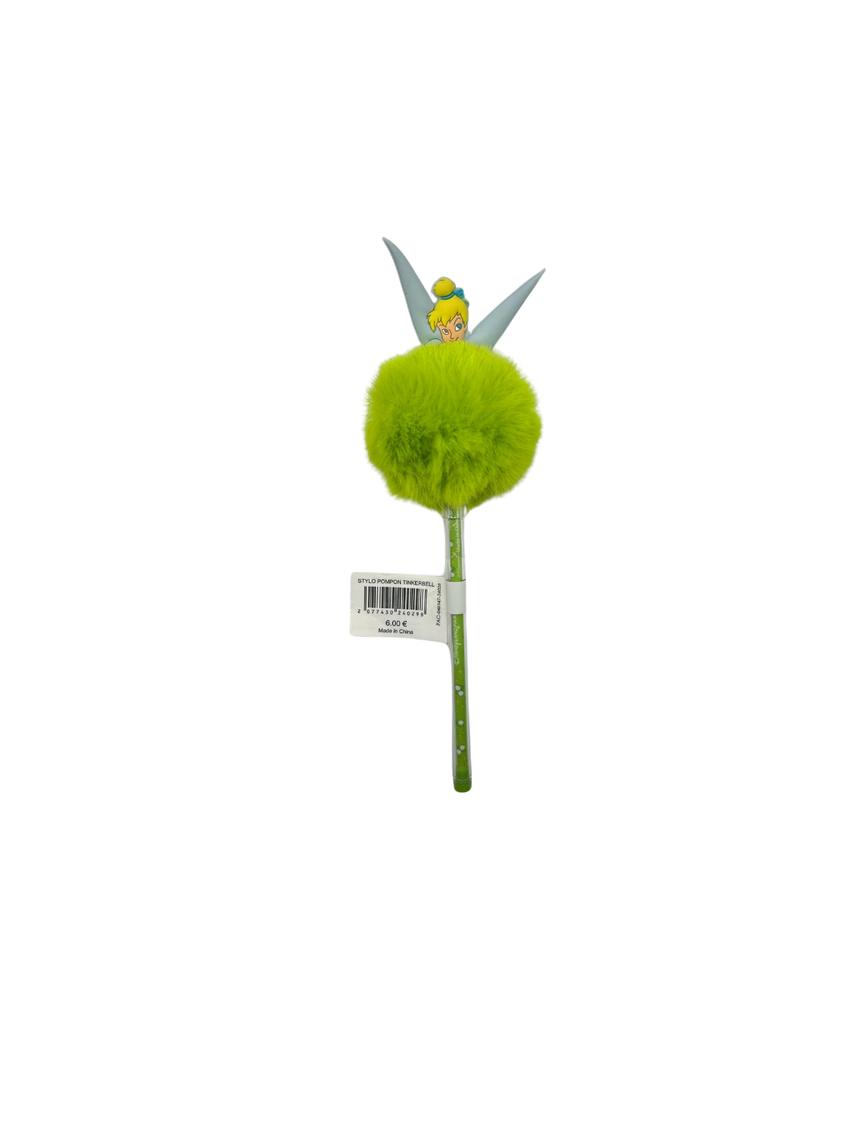 Stylo pompon Fée clochette Disney