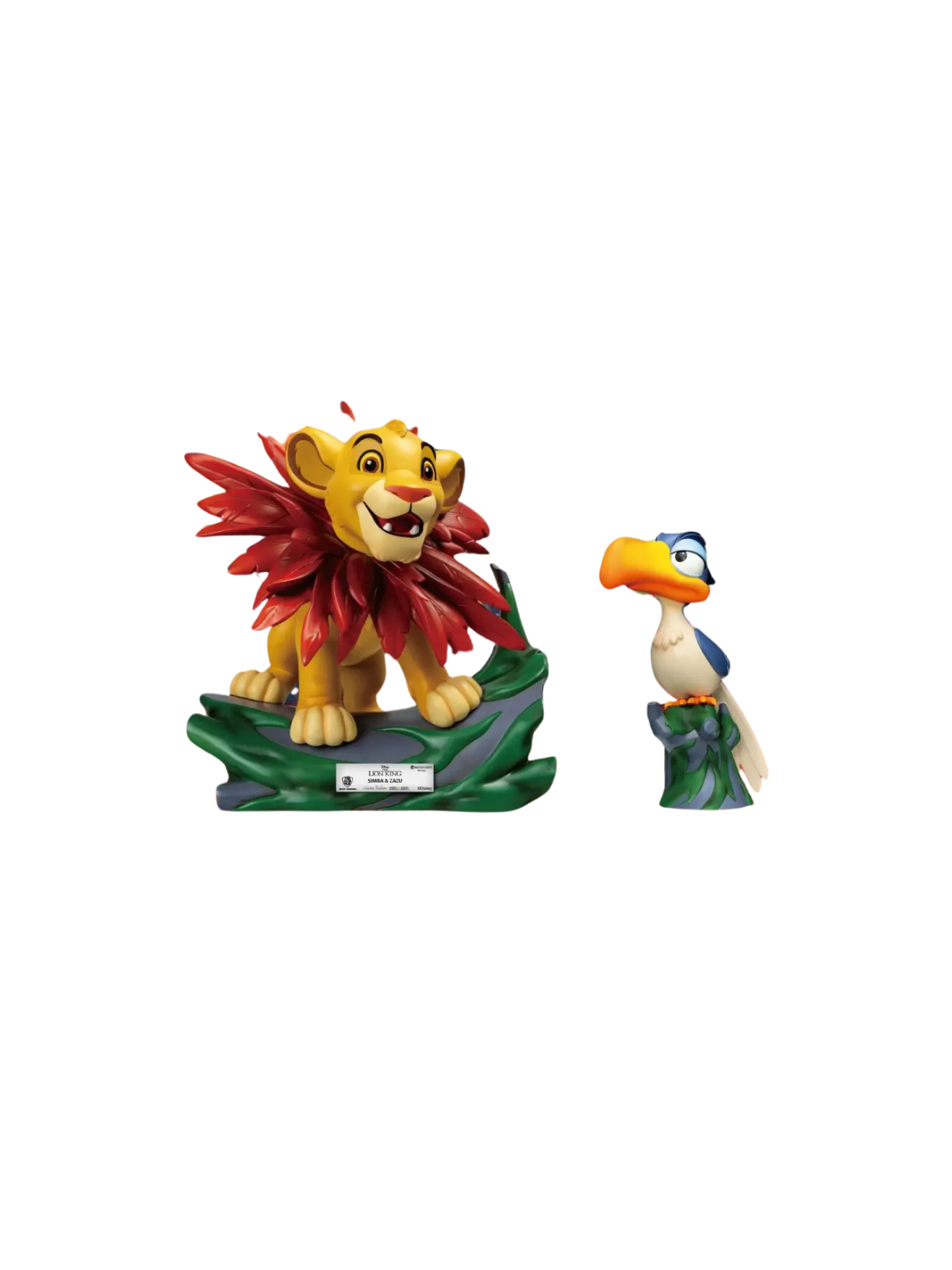 Figurine Le roi lion mastercraft Simba & Zazu Disney