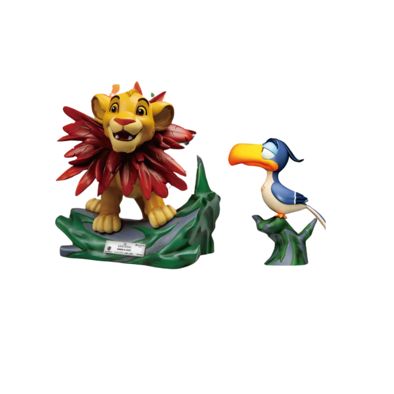 Figurine Le roi lion mastercraft Simba & Zazu Disney