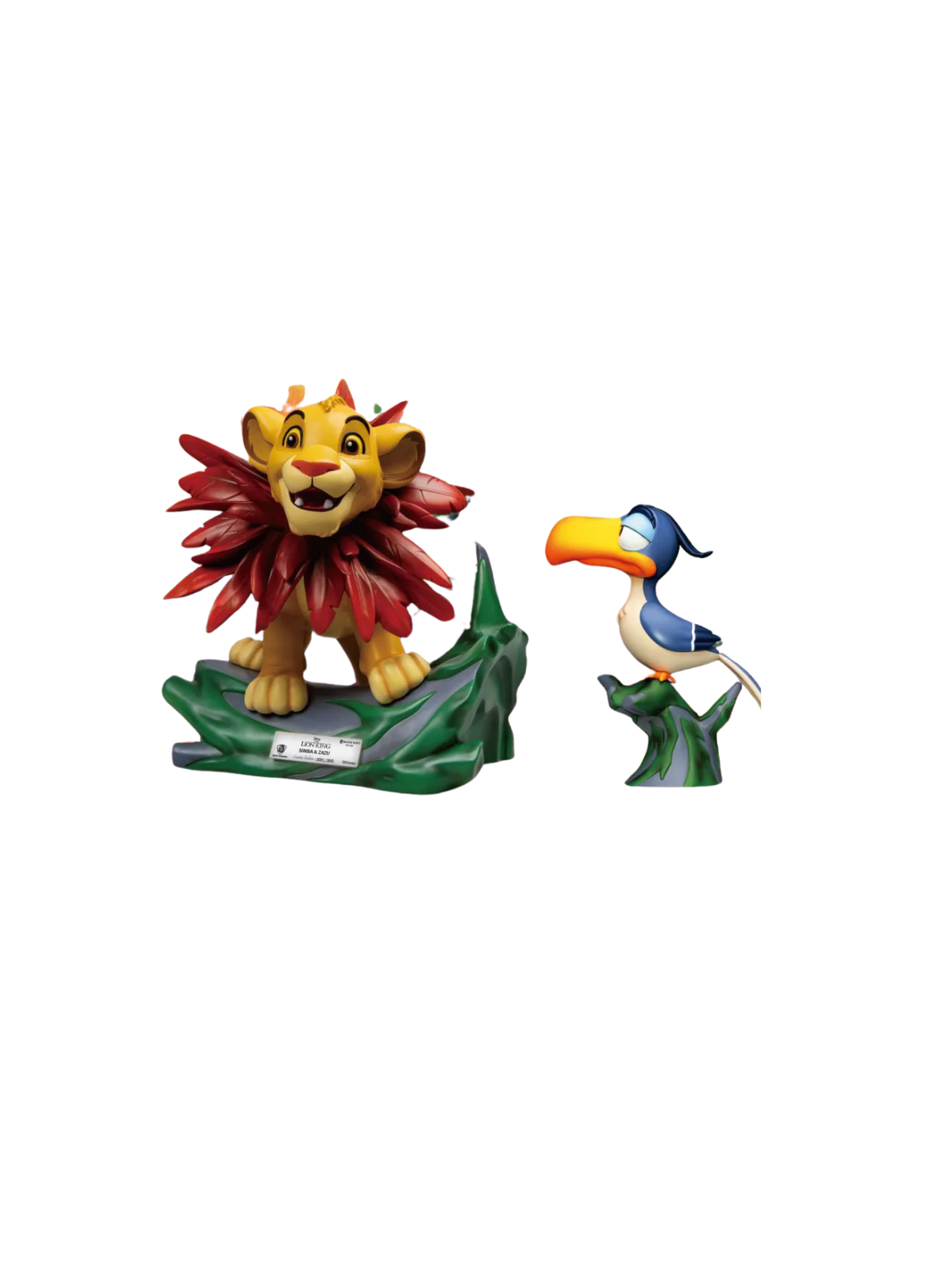 Figurine Le roi lion mastercraft Simba & Zazu Disney