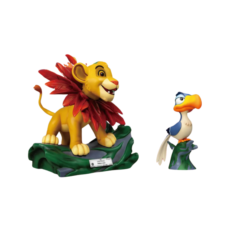 Figurine Le roi lion mastercraft Simba & Zazu Disney