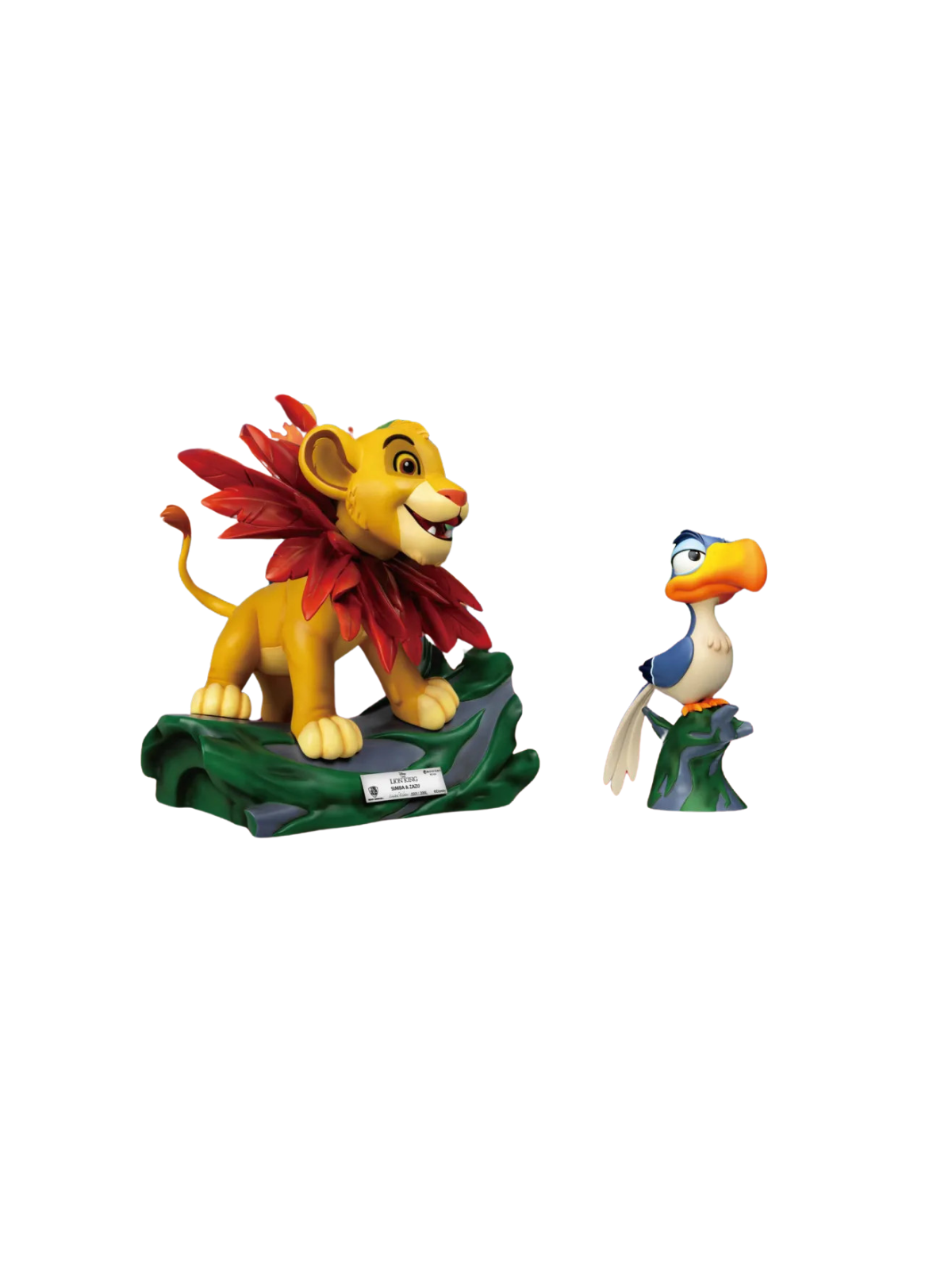 Figurine Le roi lion mastercraft Simba & Zazu Disney