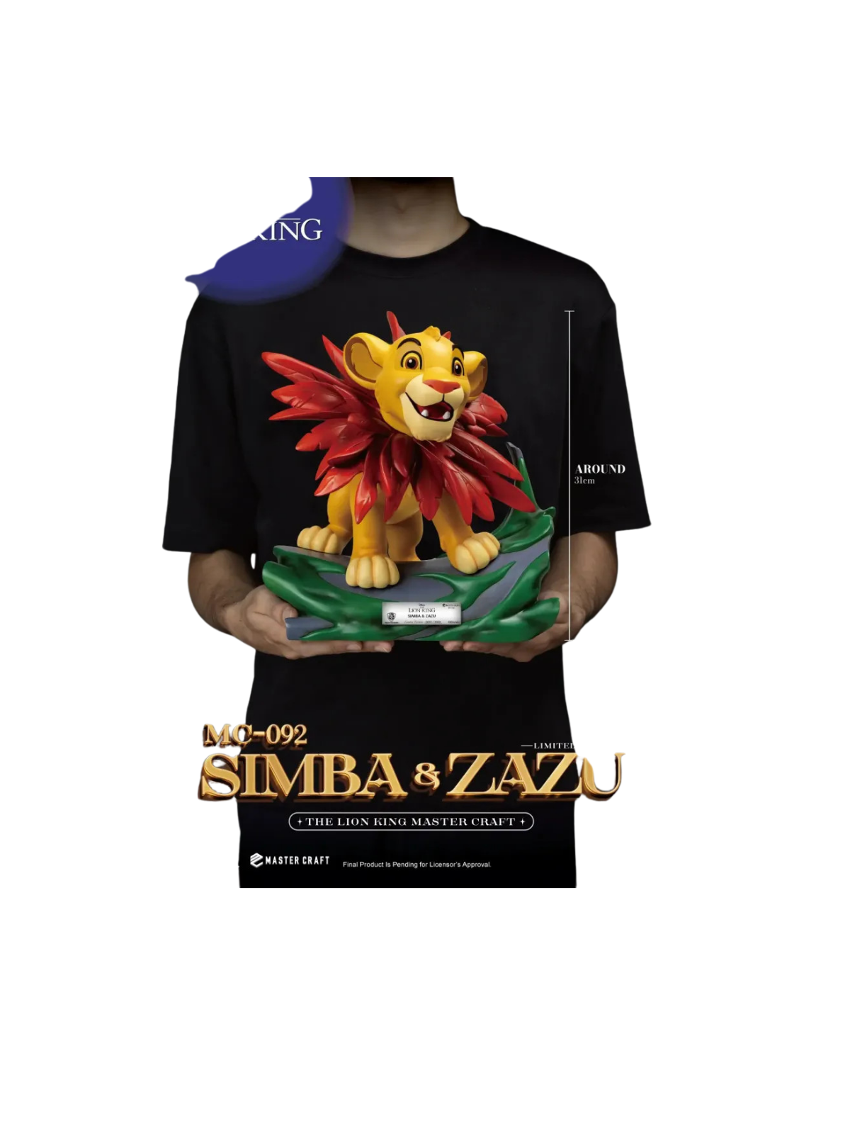 Figurine Le roi lion mastercraft Simba & Zazu Disney