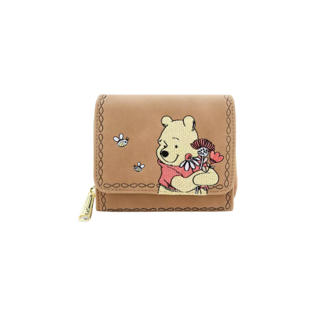 Portefeuille Floral brown Winnie l'ourson LOUNGEFLY