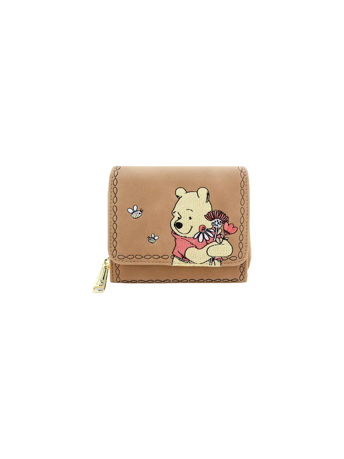 Portefeuille Floral brown Winnie l'ourson LOUNGEFLY