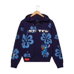 Sweat à capuche zippé fleur d'hibiscus Lilo & Stitch Her Universe