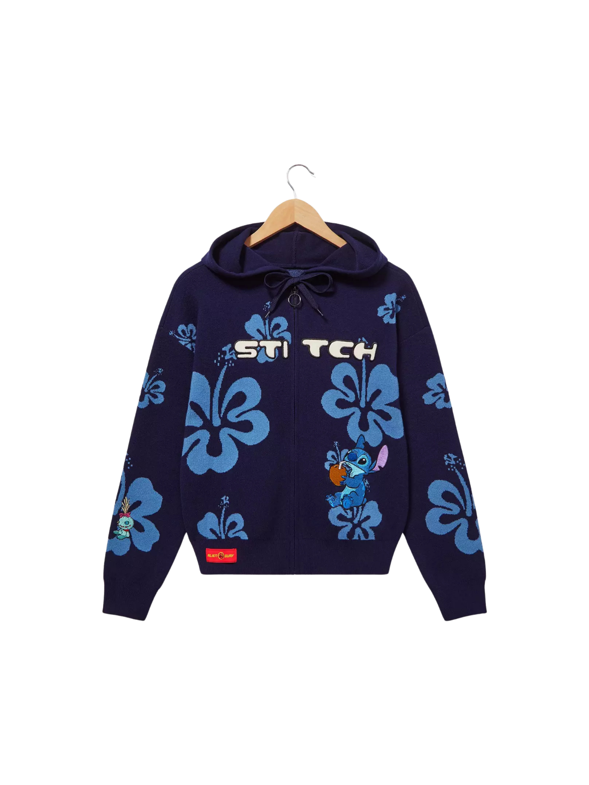 Sweat à capuche zippé fleur d'hibiscus Lilo & Stitch Her Universe