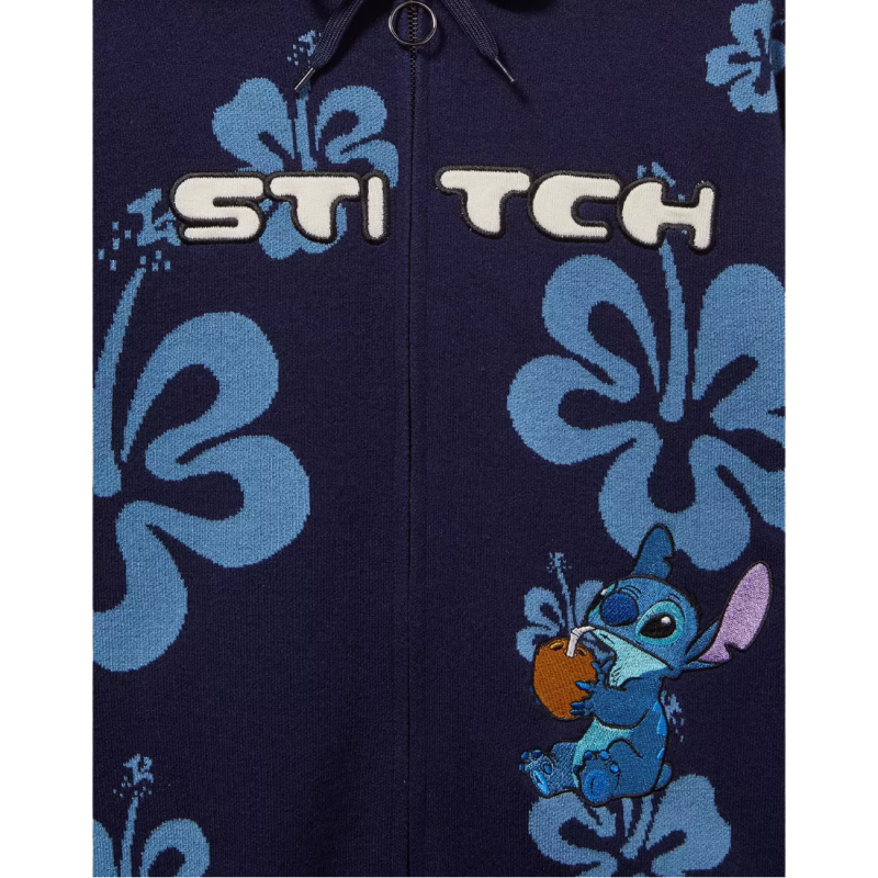 Sweat à capuche zippé fleur d'hibiscus Lilo & Stitch Her Universe
