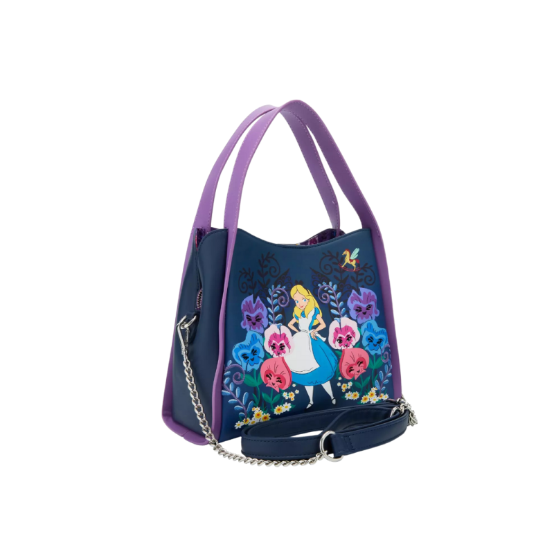 Sac à bandoulière Alice and flowers Alice au pays des merveilles LOUNGEFLY