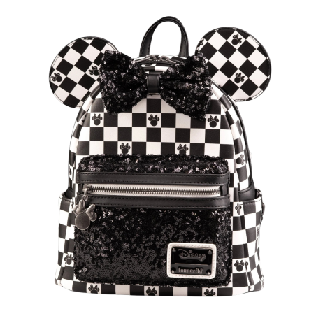 Sac à dos Checkered sequins Minnie Mouse LOUNGEFLY
