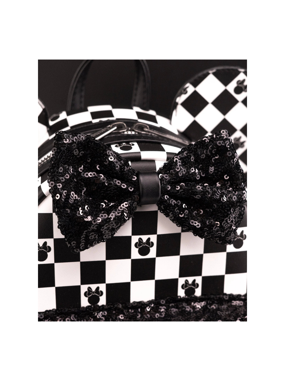Sac à dos Checkered sequins Minnie Mouse LOUNGEFLY