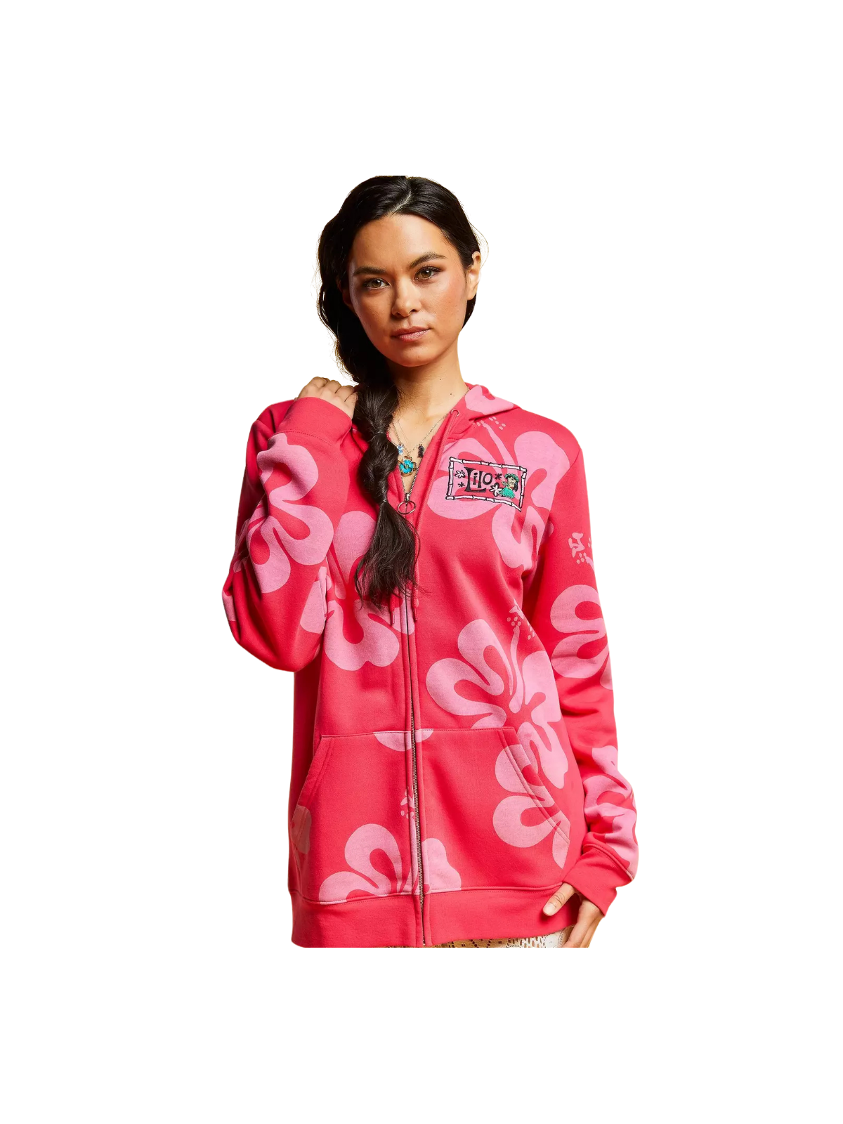 Sweat à capuche zippé Lilo Hibiscus Lilo & Stitch