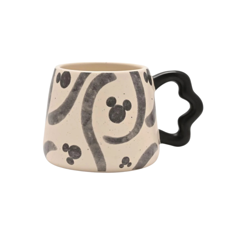 Mug 3D Shapes Black and white Mickey
