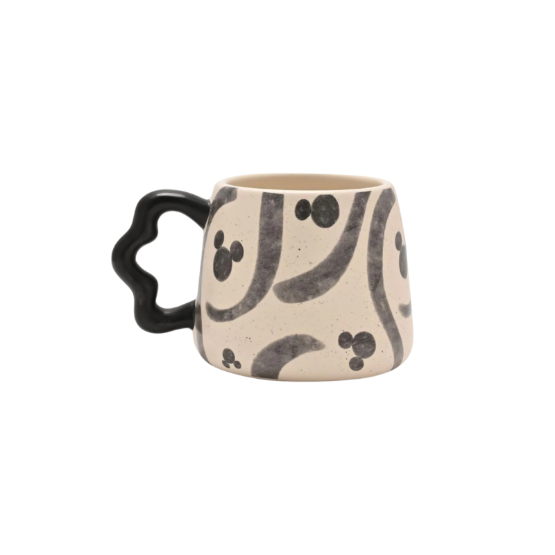 Mug 3D Shapes Black and white Mickey
