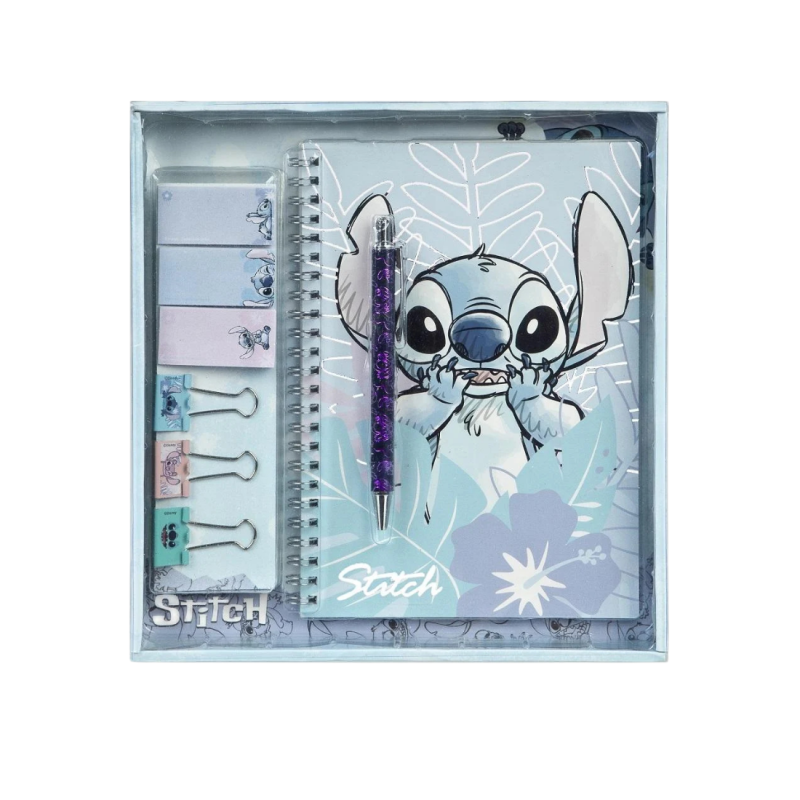 Set de papeterie 8 pièces Stitch Watercolor