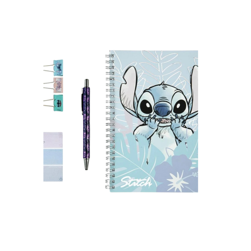 Set de papeterie 8 pièces Stitch Watercolor