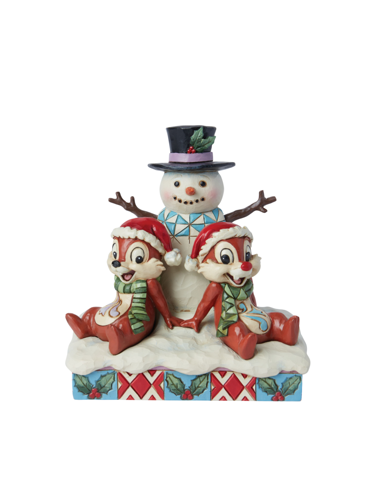 Figurine Tic & tac avec bonhomme de neige Disney traditions 6015006