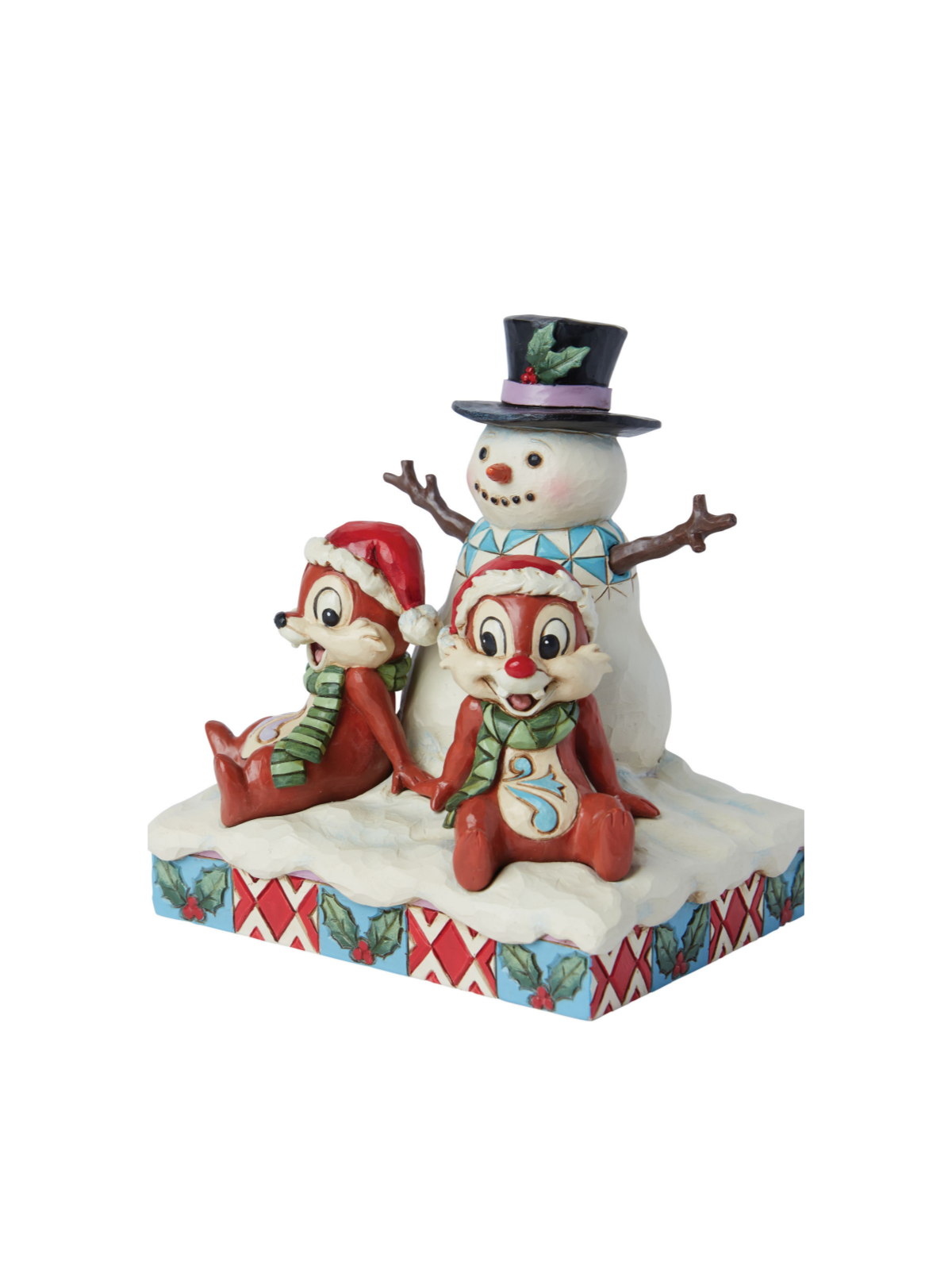 Figurine Tic & tac avec bonhomme de neige Disney traditions 6015006