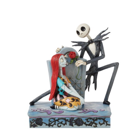 Figurine Jack & Sally sur pierre tombale Disney traditions 6016594