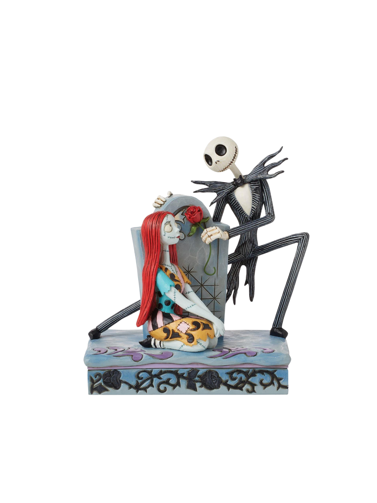Figurine Jack & Sally sur pierre tombale Disney traditions 6016594