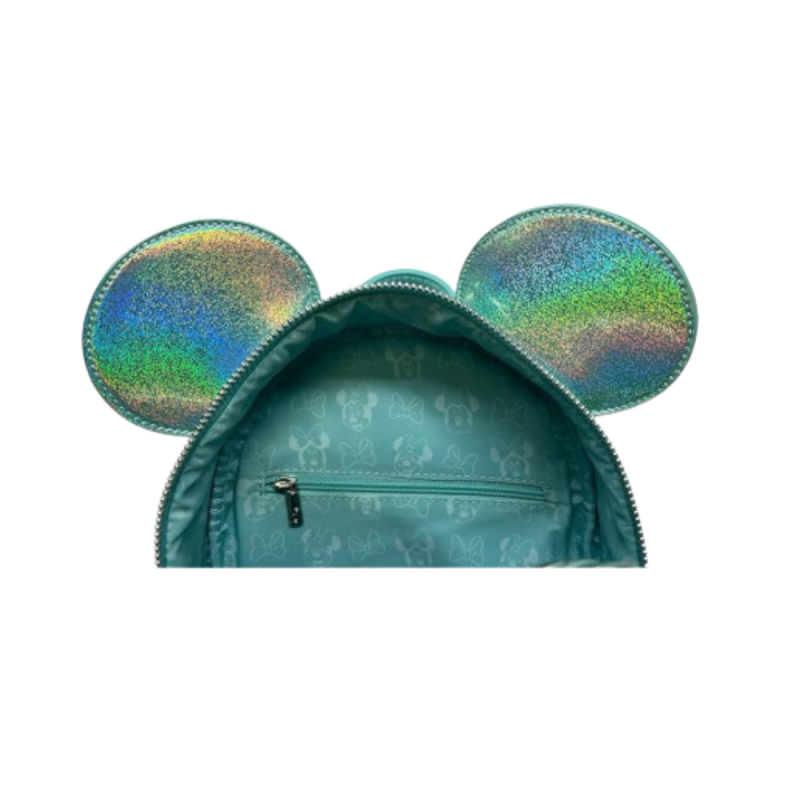 Sac à dos glitter sparkle green Minnie Mouse LOUNGEFLY