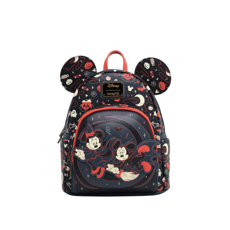 Sac à dos halloween ears glow Mickey & Minnie LOUNGEFLY