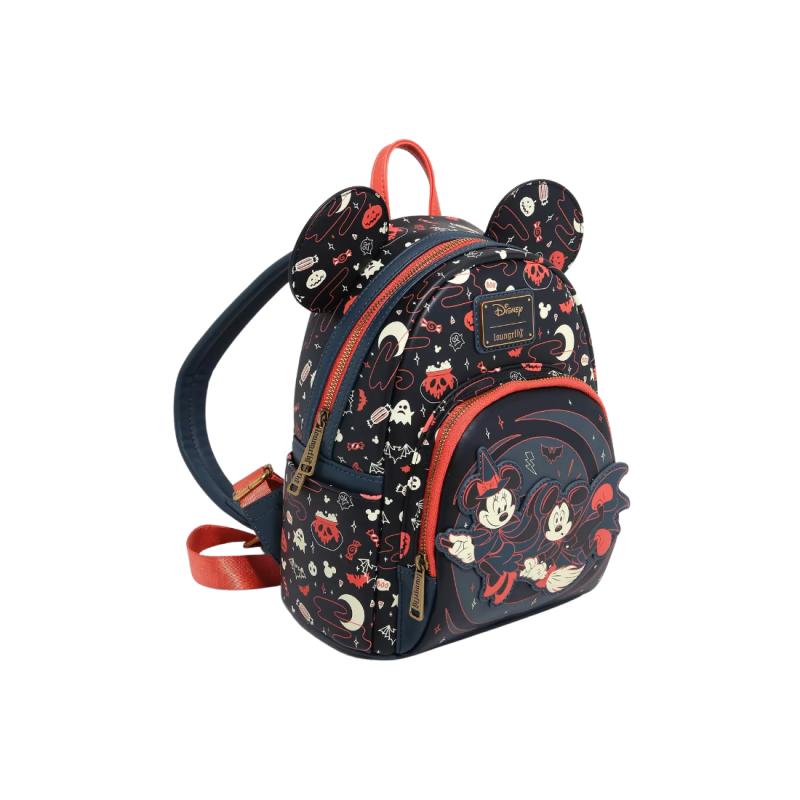 Sac à dos halloween ears glow Mickey & Minnie LOUNGEFLY
