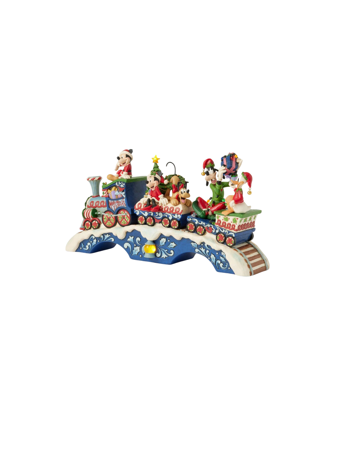Figurine train de noël Mickey & ses amis Disney traditions 6014996