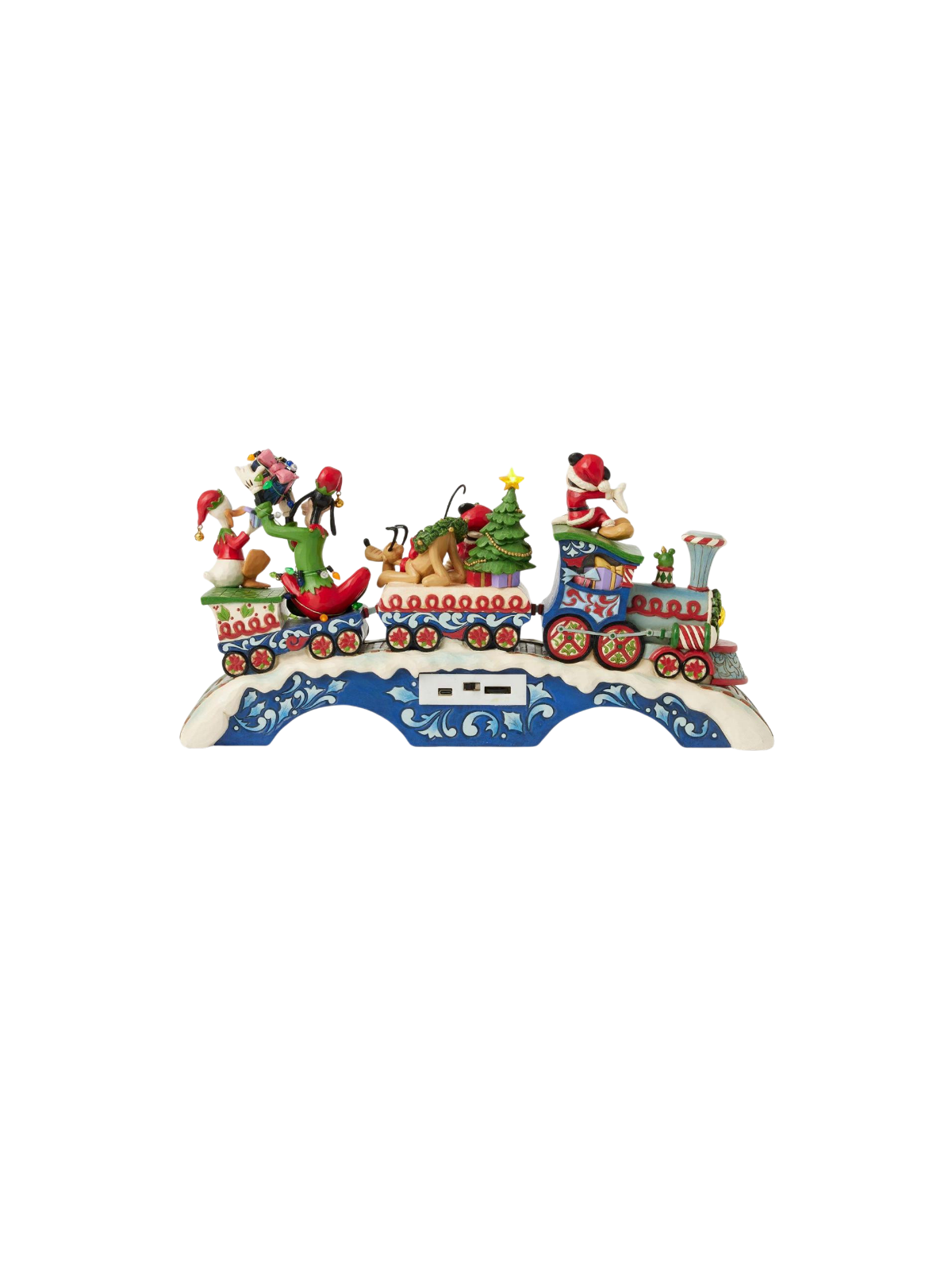 Figurine train de noël Mickey & ses amis Disney traditions 6014996