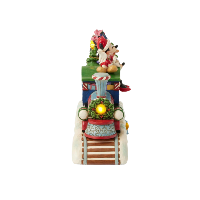 Figurine train de noël Mickey & ses amis Disney traditions 6014996