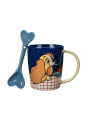 Mug avec cuillère 70ème anniversaire La belle & le clochard Disney