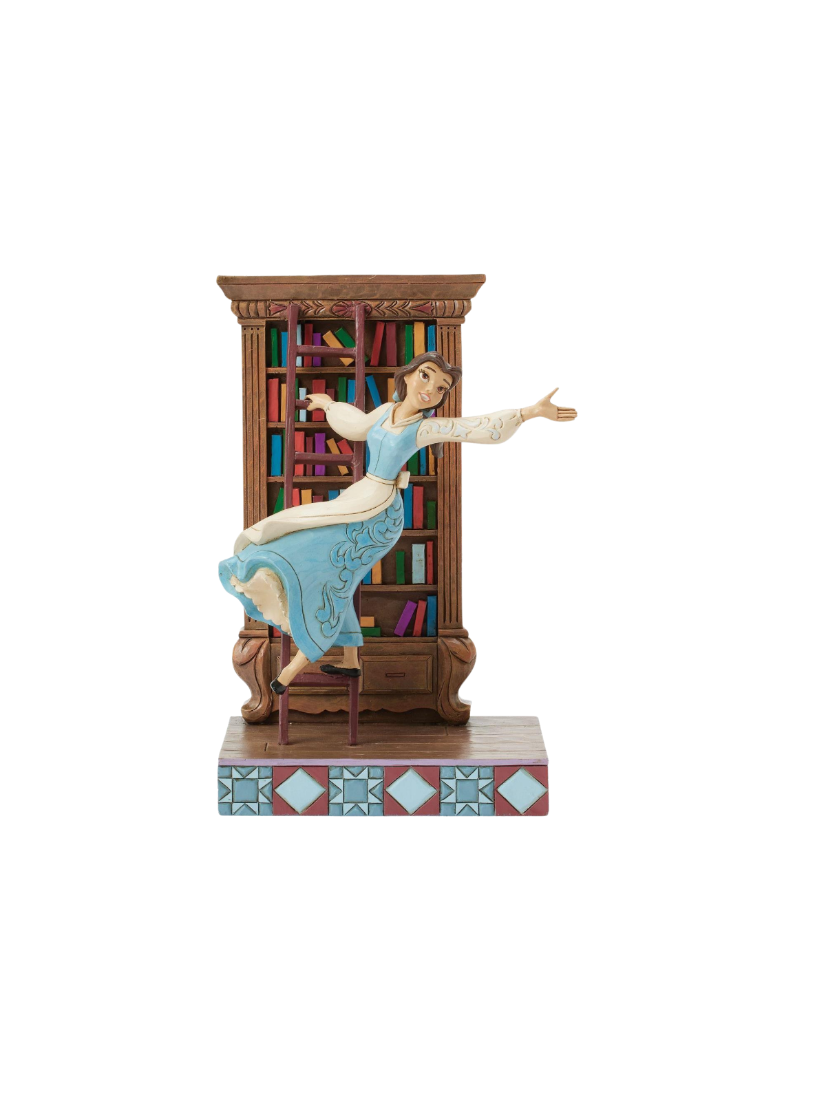 Figurine Belle dans sa bibliothèque Disney traditions 6016894