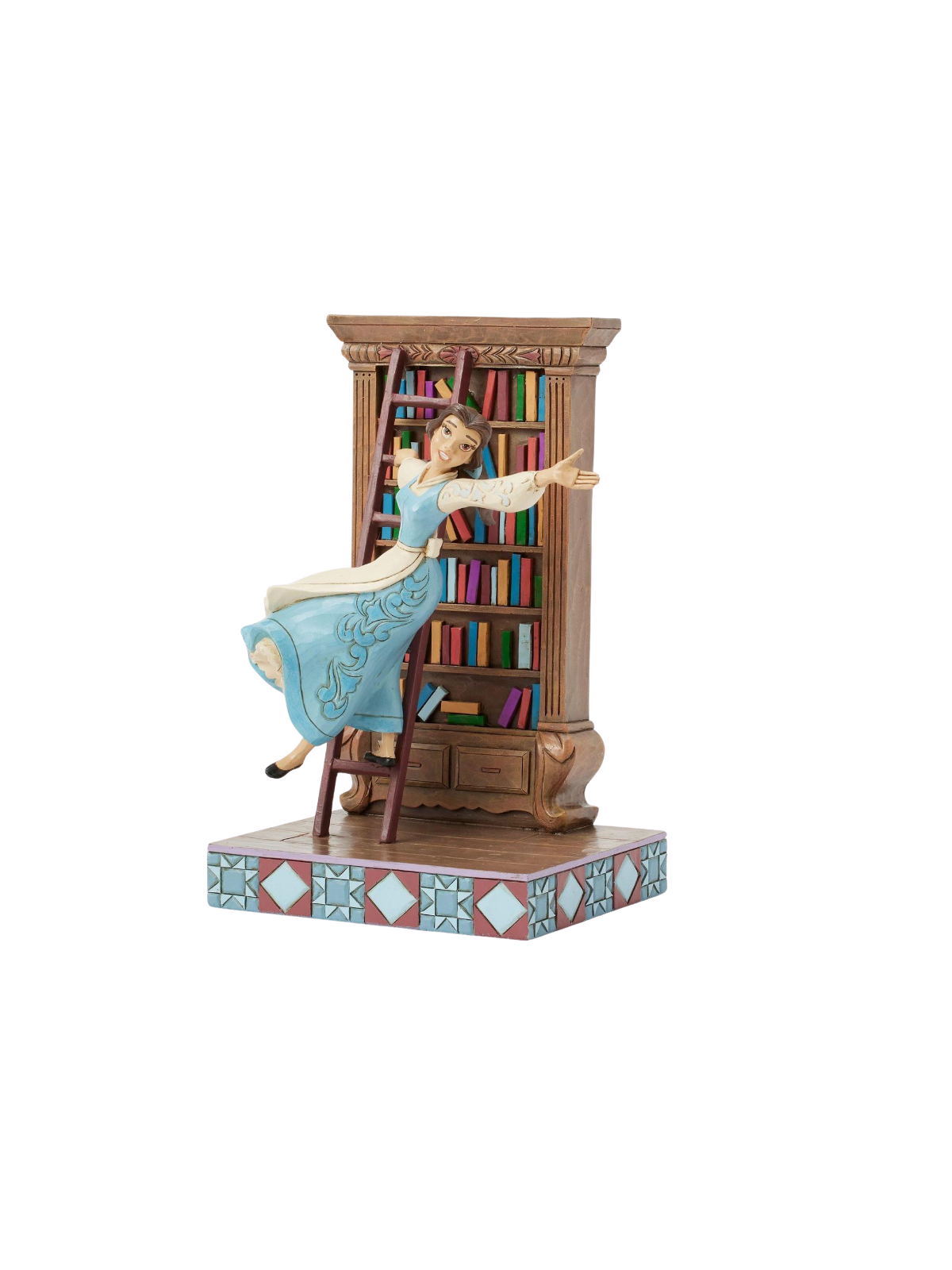 Figurine Belle dans sa bibliothèque Disney traditions 6016894