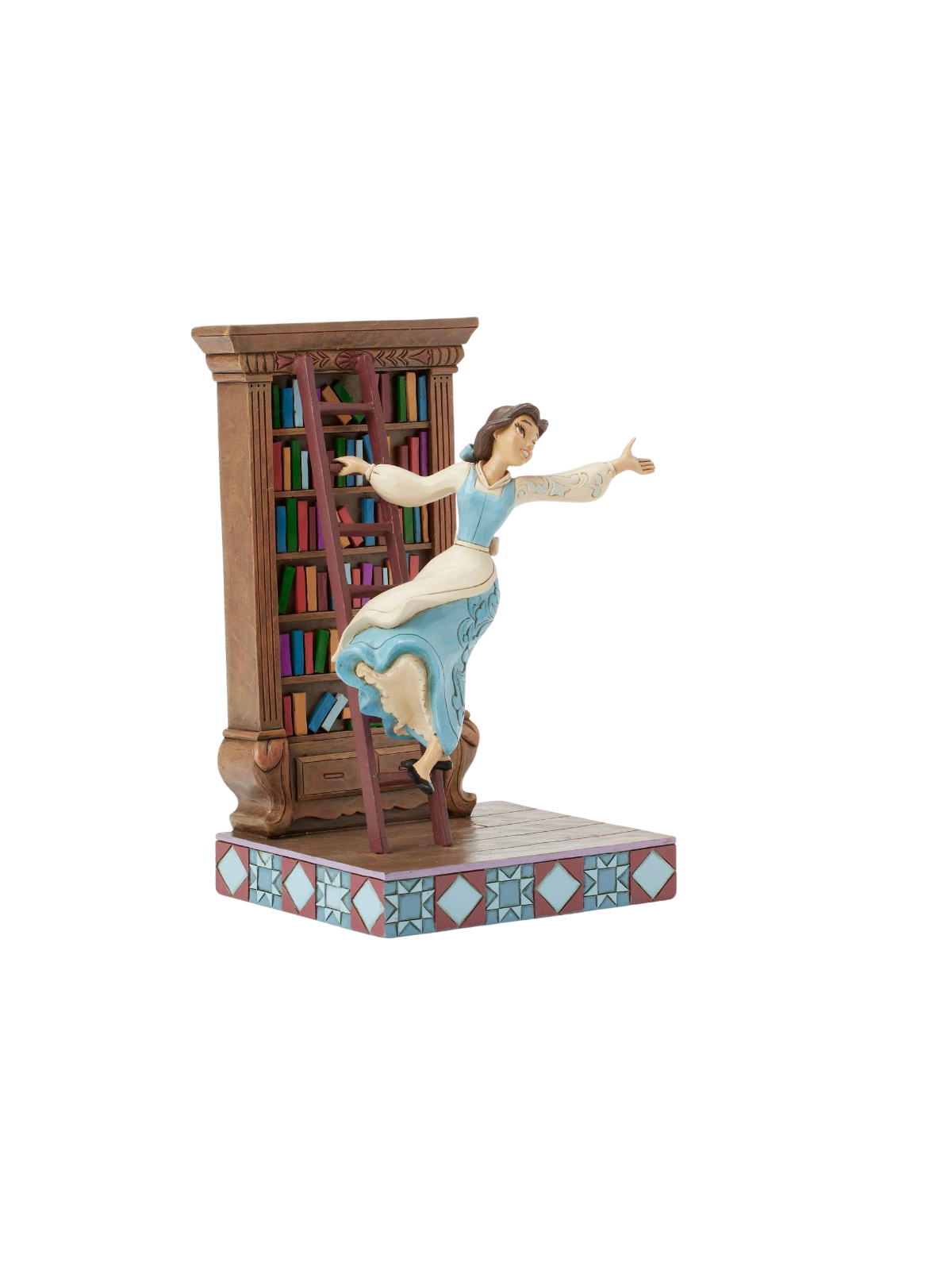 Figurine Belle dans sa bibliothèque Disney traditions 6016894