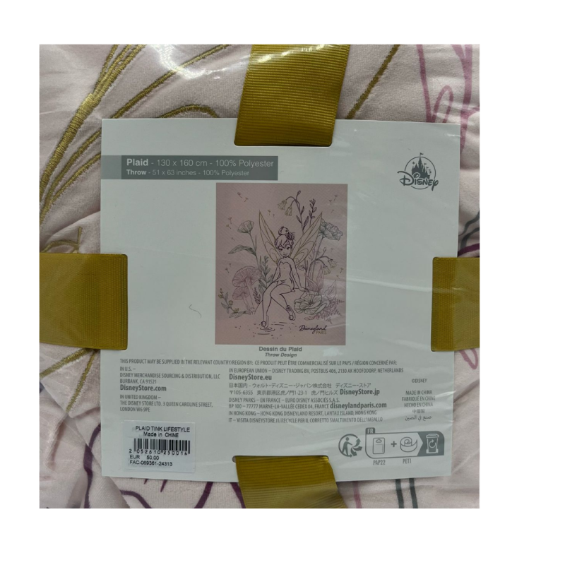 Plaid la fée clochette lifestyle Disney