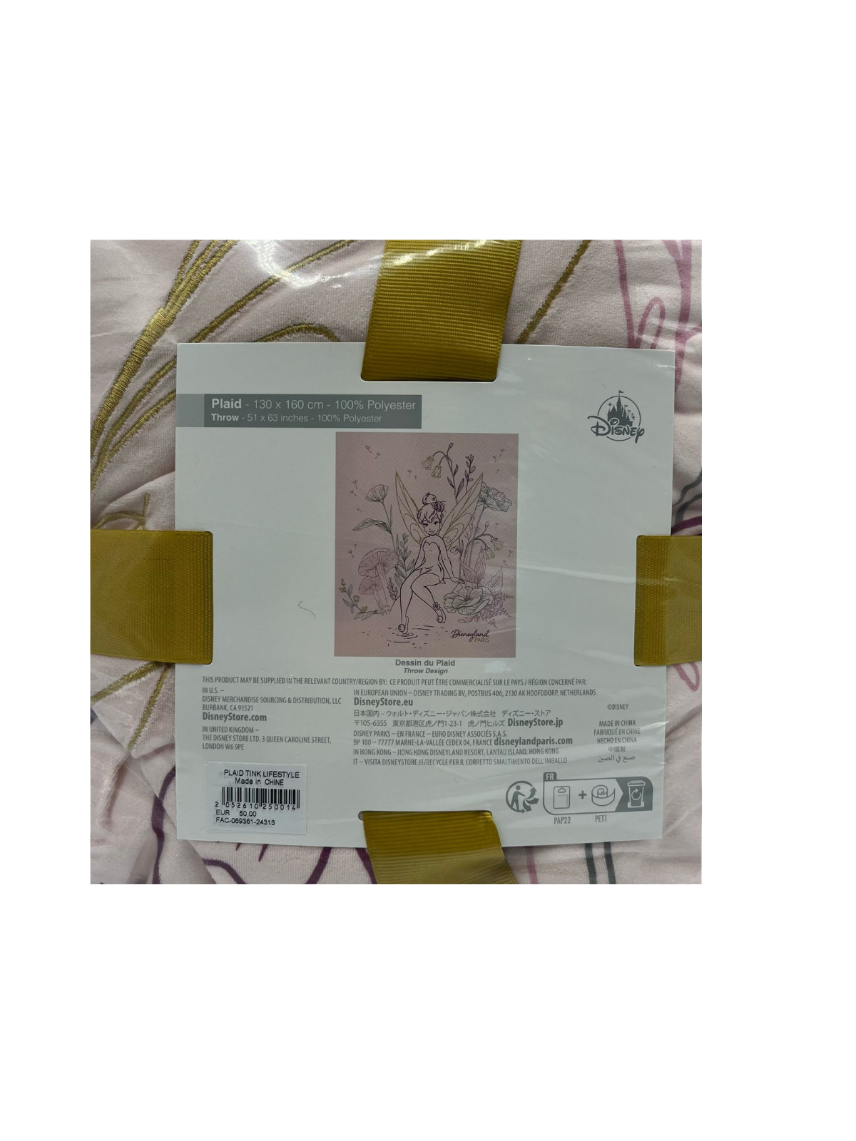 Plaid la fée clochette lifestyle Disney