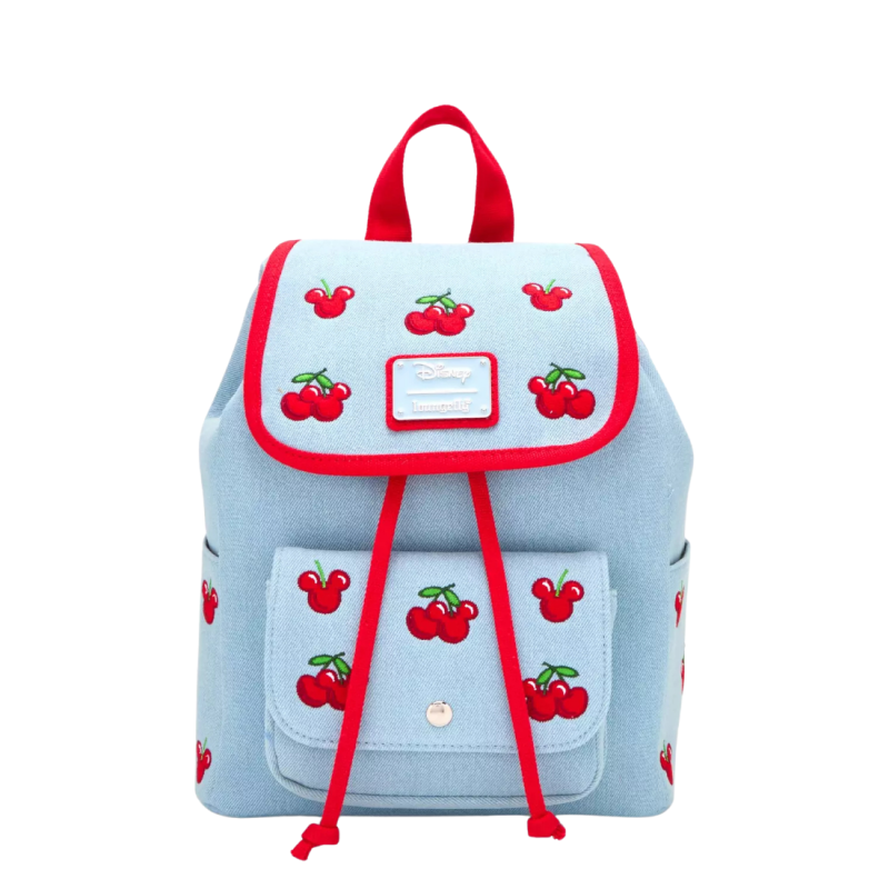 Sac à dos Cherries denim Mickey Mouse LOUNGEFLY