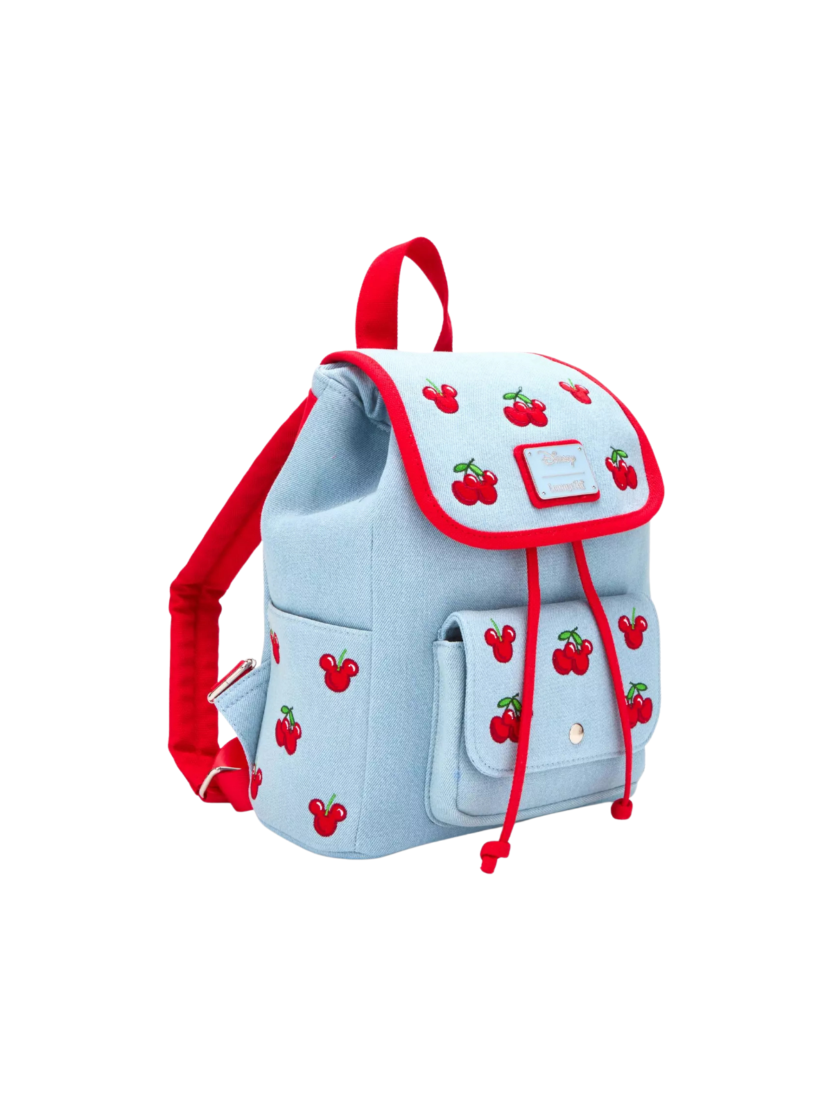 Sac à dos Cherries denim Mickey Mouse LOUNGEFLY