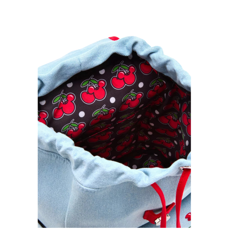 Sac à dos Cherries denim Mickey Mouse LOUNGEFLY