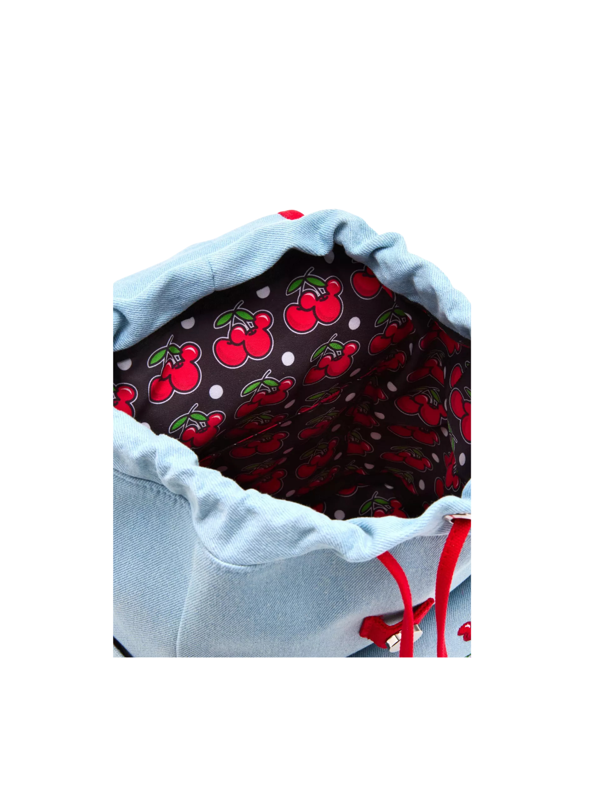 Sac à dos Cherries denim Mickey Mouse LOUNGEFLY