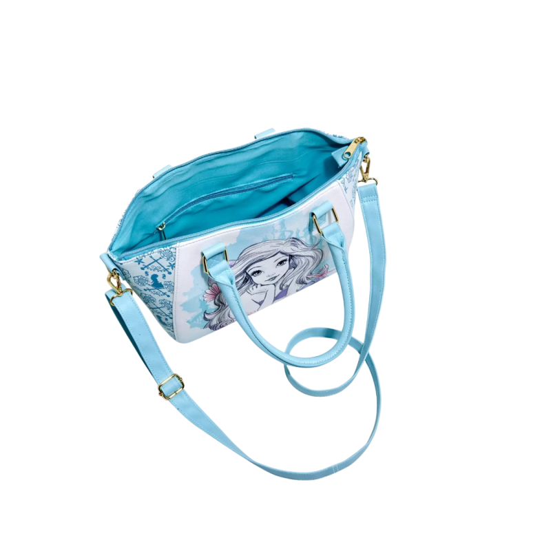 Sac à bandoulière blue watercolor La petire sirène LOUNGEFLY