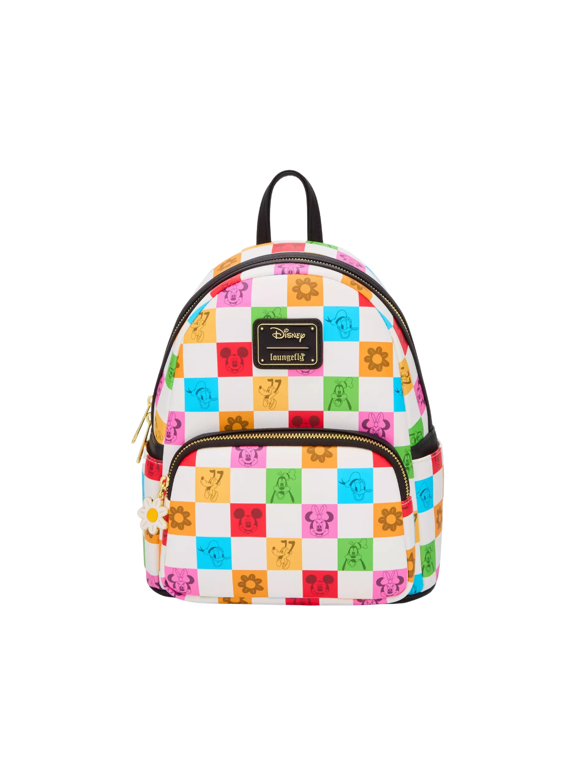 Sac à dos checkered colorfull Mickey Mouse and friends LOUNGEFLY