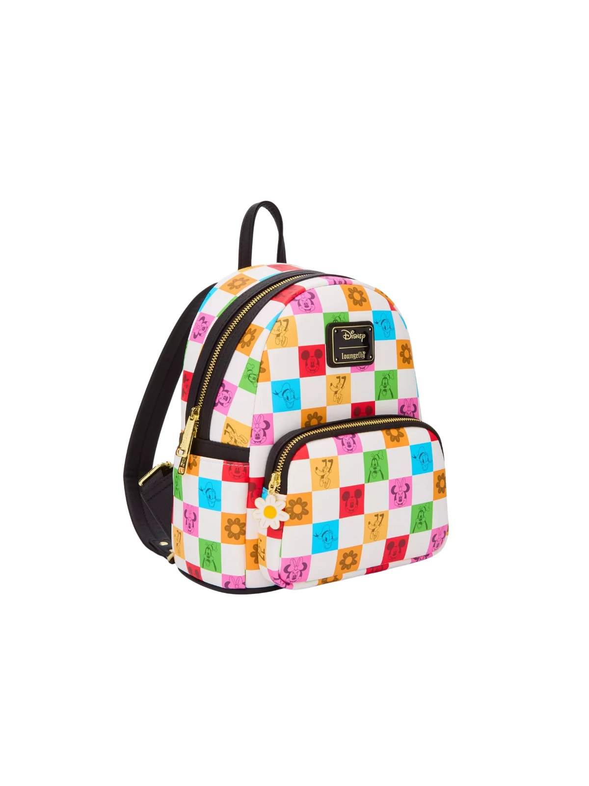 Sac à dos checkered colorfull Mickey Mouse and friends LOUNGEFLY