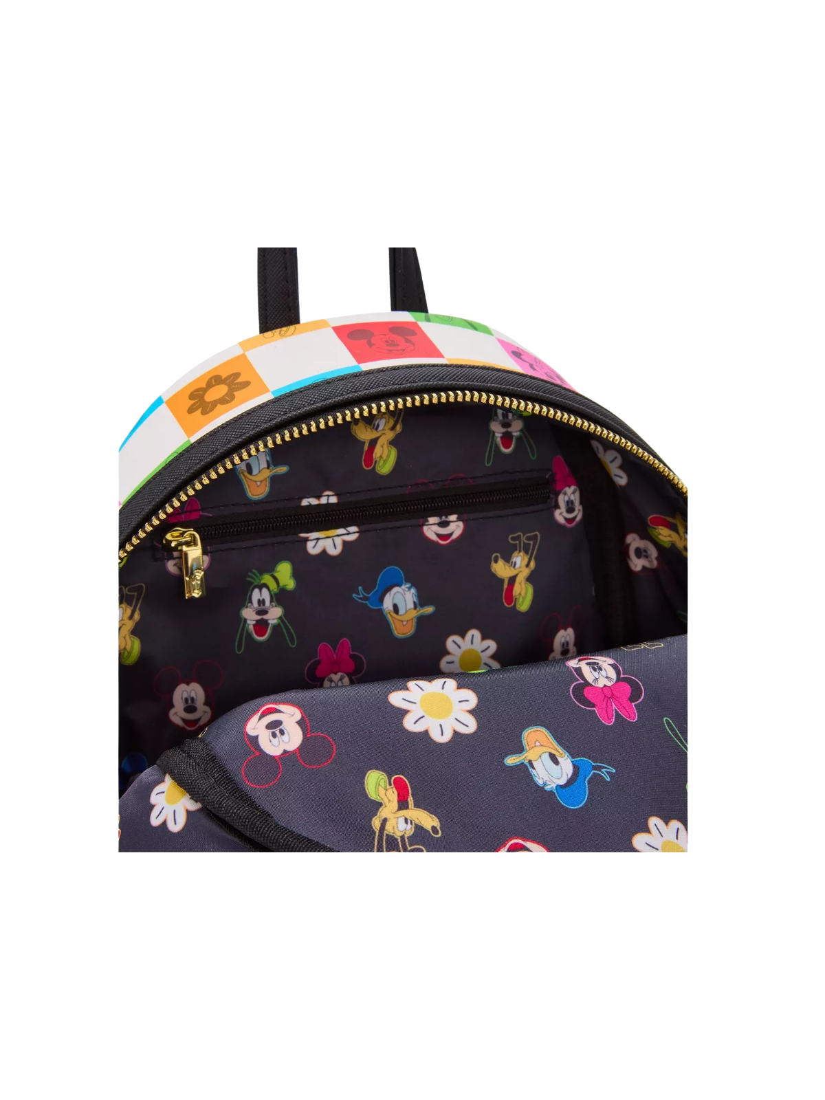 Sac à dos checkered colorfull Mickey Mouse and friends LOUNGEFLY